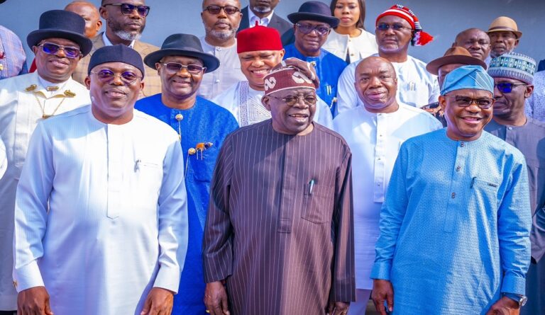 Tinubu meets Fubara, Wike, Ogoni leaders behind closed doors in Abuja