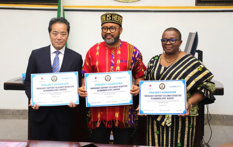 Japan, UNOPS donate disaster response vehicles, equipment to Anambra