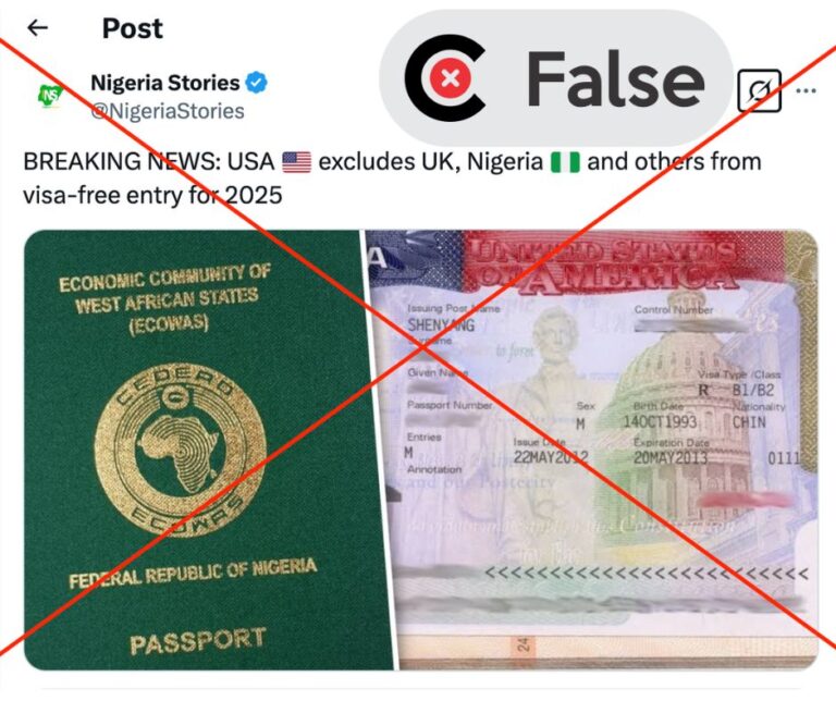 UK still on US visa waiver programme but Nigeria was never included