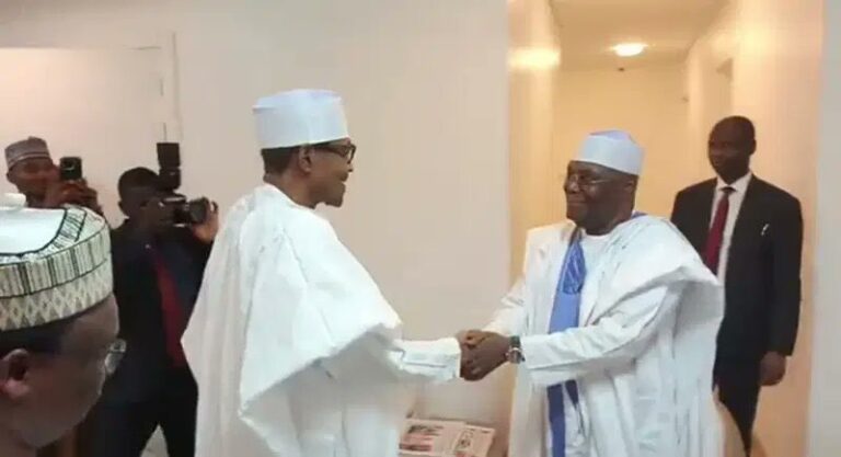 Again, Atiku stirs merger  talks during visit to Buhari