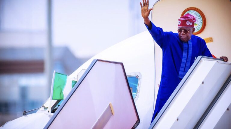 Tinubu travels to Europe after touring Borno, Bauchi, Lagos