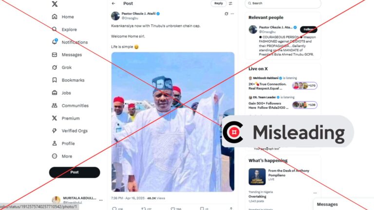 Photo does not show Kwankwaso wearing Tinubu’s ‘trademark’ cap