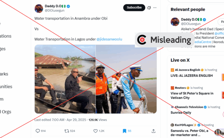 Tinubu’s aide uses out-of-context image to mislead about Obi’s governorship record