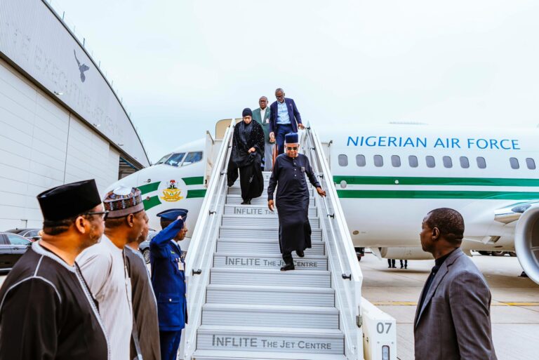 PHOTOS: Shettima arrives London to accompany Buhari’s remains to Nigeria