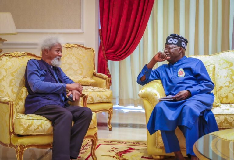Tinubu fetes Soyinka at 91, calls him global inspiration