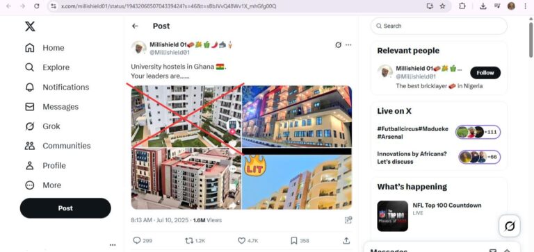 Do these photos show hostels at universities in Ghana?