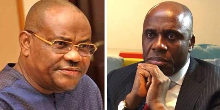 Amaechi’s wife received N48bn from NDDC in one year, claims Wike