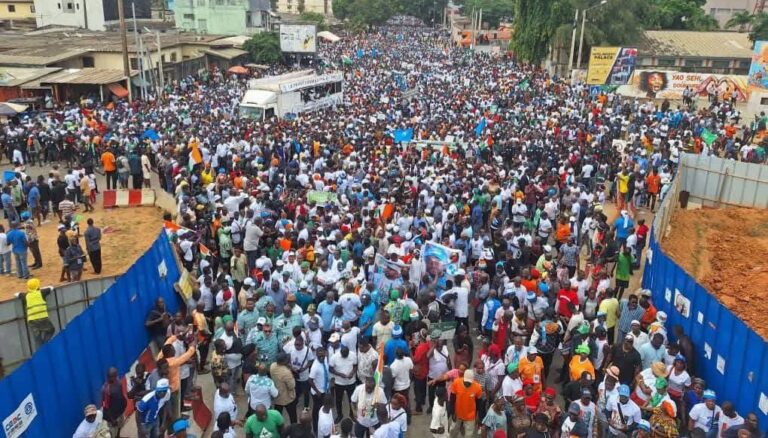 Ivorians protest Quattara’s 4th term bid, exclusion of opposition leaders from poll