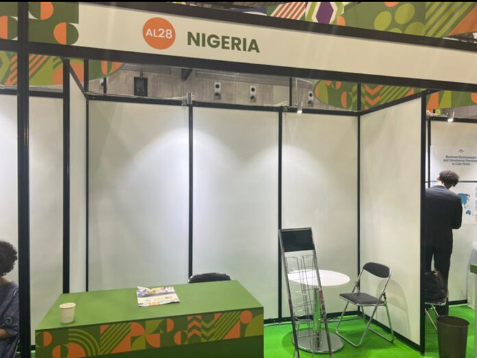 Nigeria unmanned booth at TICAD 9. Photo by Idris Ayodeji Bello, via X @idrisayobello