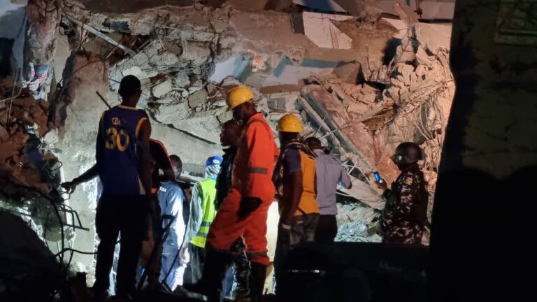 Four pulled out alive as 3-storey building collapses in Yaba