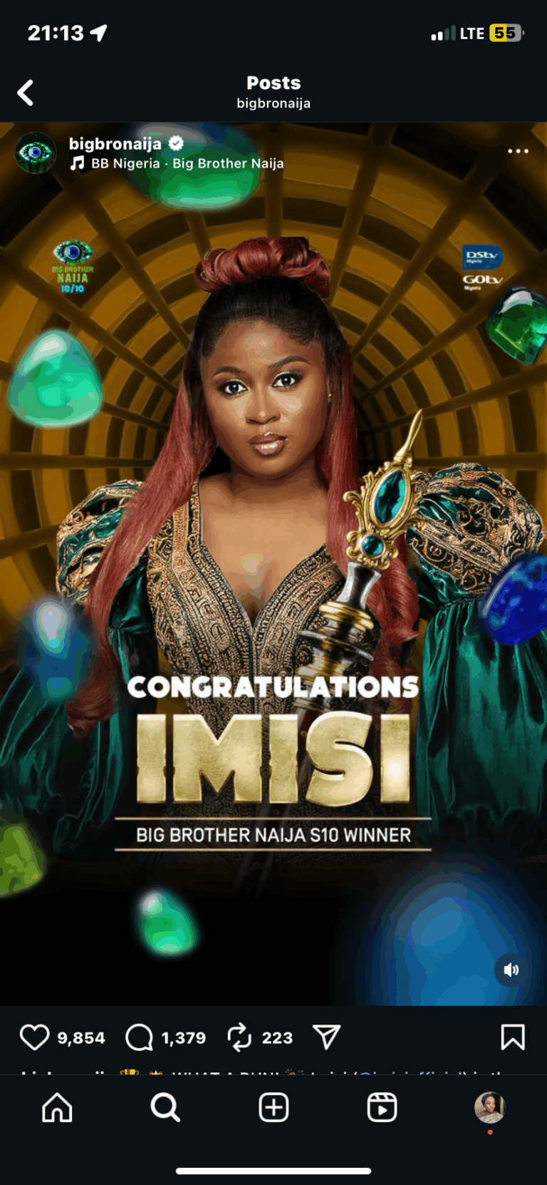 BBNaija S10: Imisi emerges winner with N150 million prize