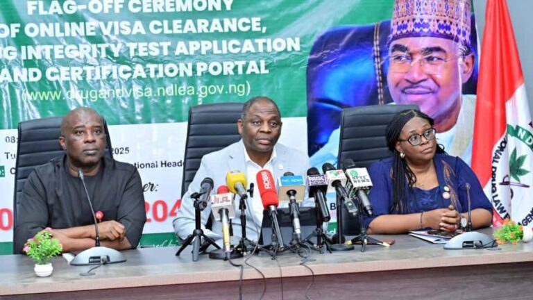 NDLEA launches online portal for drug integrity test, visa clearance certificate