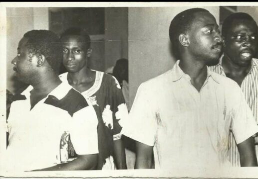 Dapo Olorunyomi, Seye Kehinde, Bayo Onanuga and Akin Adesokan at Ikoyi Prison Lagos.