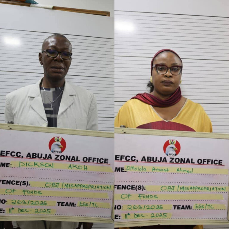 EFCC arraigns Peace Corps commandant, finance director over alleged N60m fraud
