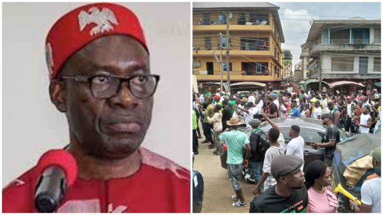 Traders protest in Onitsha as security officials enforce Soludo’s market closure order