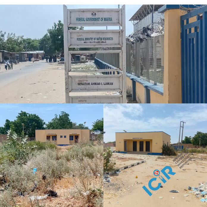 Photo collage of the N5.7 billion Gashua water scheme the Federal Government commissioned in Yobe in May 2025 to serve over 1 million residents under locks. PC: Nanji Nandang/ICIR