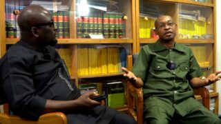 The Lead Director, Centre for Social Justice,Eze Onyekpere and Business Editor,Harrison EDEH.