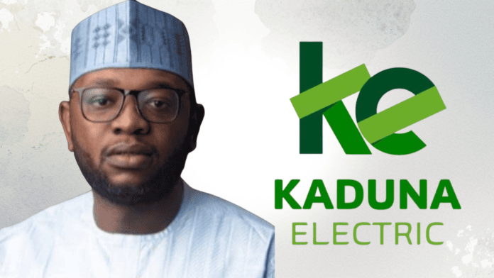 Kaduna Electric logo and CEO Umar Hashidu.