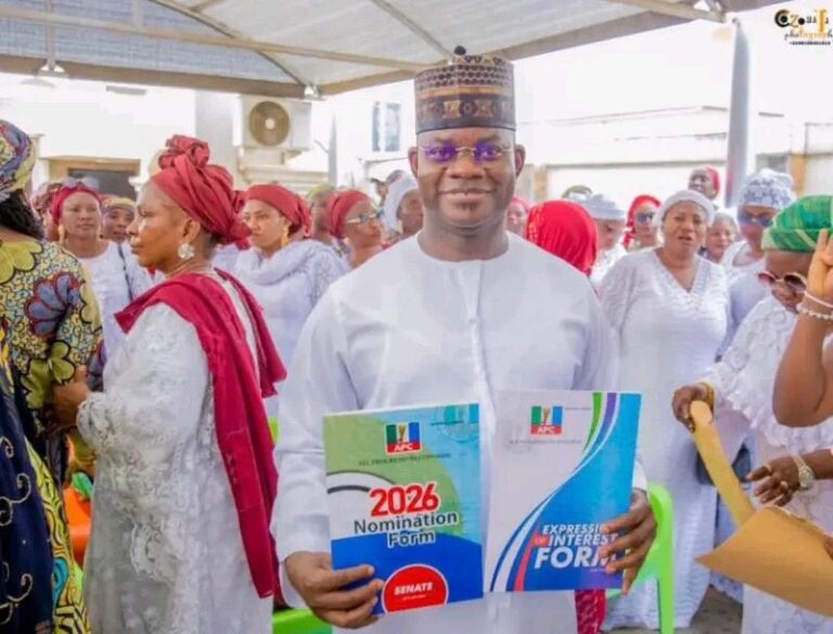 Yahaya Bello picks APC senatorial form amid EFCC corruption case