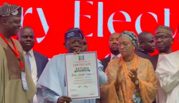 Tinubu receives APC certificate of return, accepts 2027 presidential ticket