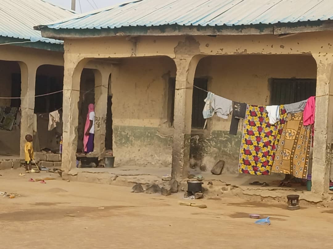 One of the IDP camps in Erena, where many people like Blessing are camping following attacks on their villages