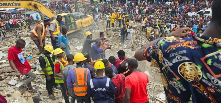 Building collapse: LASEMA recovers 9 bodies, rescues 27