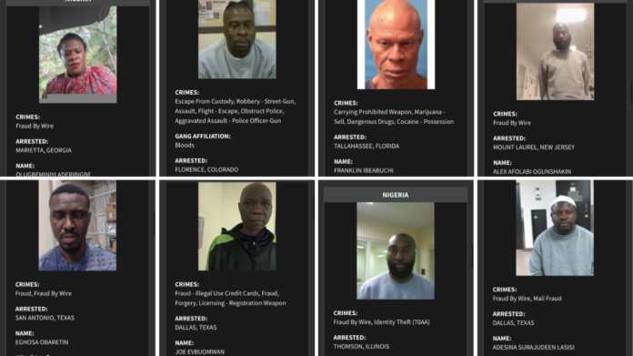 US publishes names, photos of 124 Nigerians facing deportation over criminal convictions