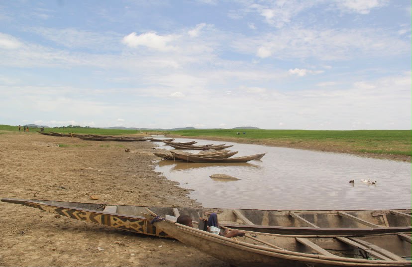 Another section of Lake Kainji in Kebbi State, where a significant portion of the lakebed has dried up, according to residents.