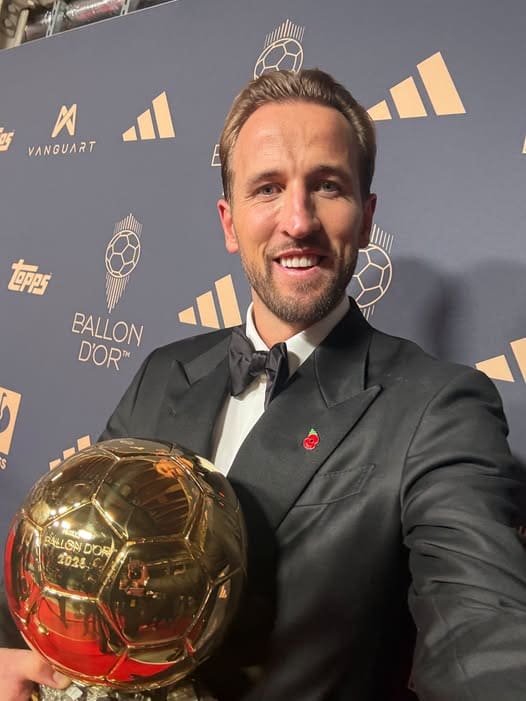 Harry Kane wins 2026 Ballon d'Or to end England's 25-year wait